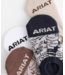 Ariat No Slip No Show Sock (4pair) Multi Hula