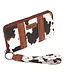 Wrangler Brown Cow Print Wallet