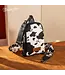 Wrangler Black Cow Print Crossbody Sling Chest Bag