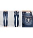 MISS ME Mid-Rise Longhorn with Leaves Bootcut Jean