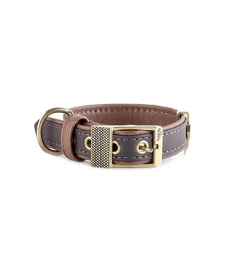 MyFamily Bilbao Dog Collar in Fine Crafted Brown Leather