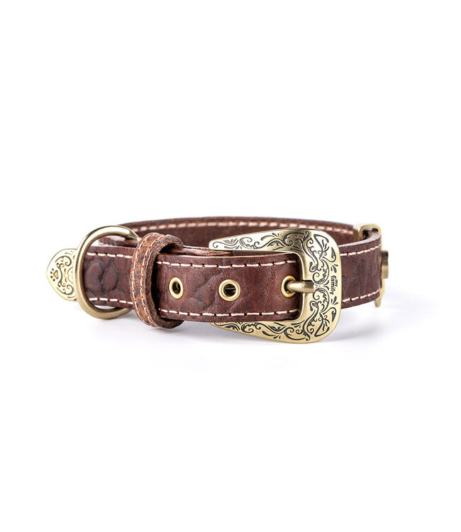 MyFamily Collier en Cuir El Paso Brun