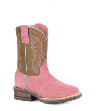 Roper Bottes Western pour Fillette Pink Suede Vamp