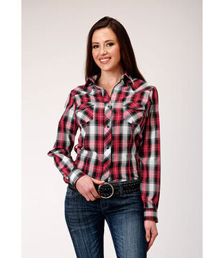 Roper Woven Plaid Snap Western Shirt