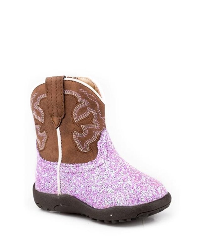 Roper Baby Lavender Glitter Western Boot