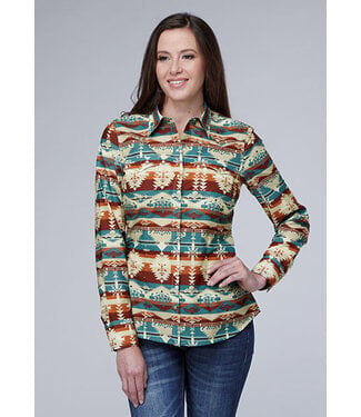 Roper Chemise Western Horizontal Aztec Serape