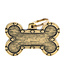 MyFamily Bronx Futuristic Bone ID Tag in English Brass