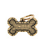 MyFamily Bronx Futuristic Bone ID Tag in English Brass