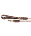 MyFamily El Paso Dog Leash in Genuine Italian Brown Leather and Rope