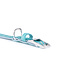 MyFamily Saint Tropez Dog Collar in Fine Crafted Turquoiser Leather
