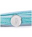 MyFamily Saint Tropez Dog Leash Turquoise Leather