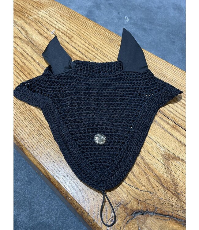Ogilvy Equestrian Bonnet Long Tie-Down Noir