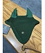 Ogilvy Equestrian Hunter Green Long Tie-Down Bonnet