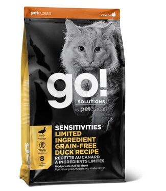 PetCurean GO! Ingrédients Limités Sans Grains pour Chat au Canard