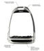 Flex-On Hunter H Stirrups - Chrome