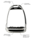 Flex-On Hunter H Stirrups - Chrome