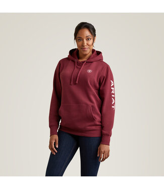 Ariat Hoodie pour Femme Logo Zinfandel