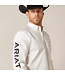 Ariat Chemise Western Team Logo Twill Classic Fit White/Black