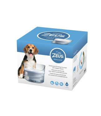 Zeus Fresh & Clear Fountain with Splash Guard