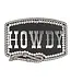 M&F Western Products Black Glitter HOWDY Western Buckle