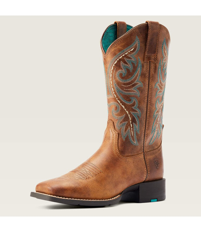 Ariat Bottes Western Round Up Back Zip Desert Sand