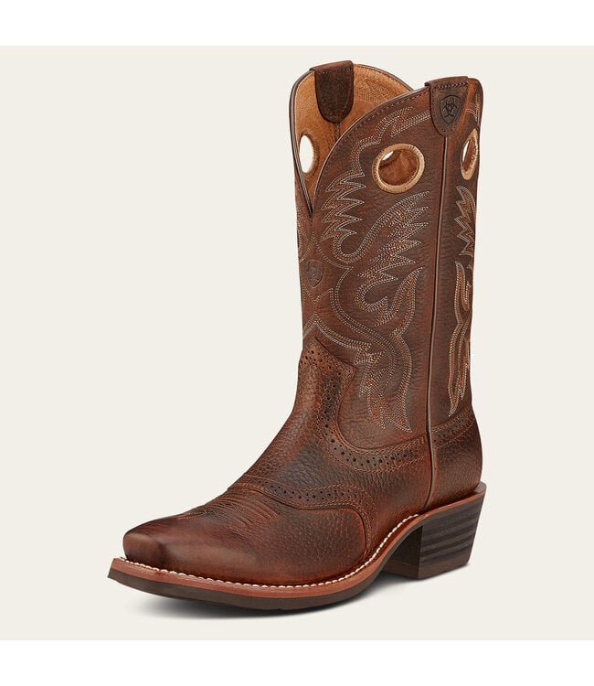 Ariat Brown Rowdy Heritage Roughstock Western Boot