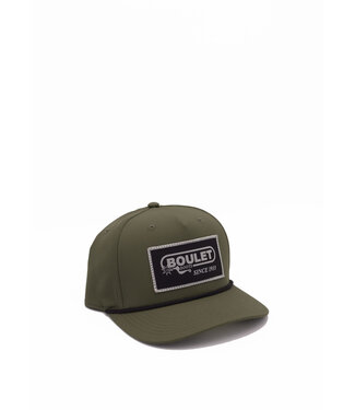 Boulet Casquette Trucker Tissu Complet Logo Patch Noir