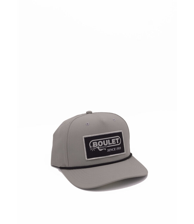 Boulet Casquette Trucker Tissu Complet Logo Patch Noir