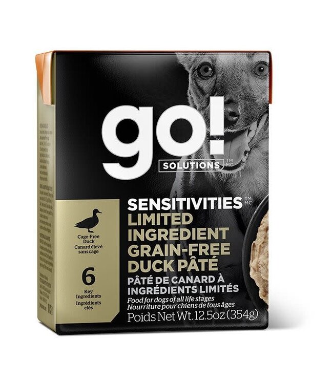 PetCurean GO! Sensitivities TetraPak Duck Pâté Limited Ingredients