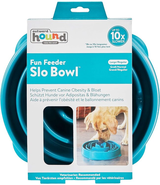 Outward Hound Bol Interactif Fun Feeders Teal