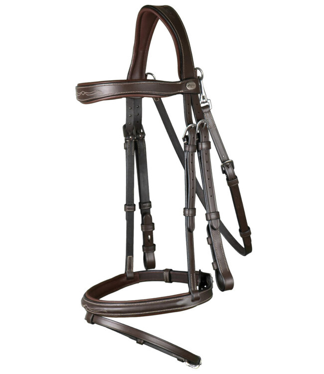 Dy'on Flash Noseband Bridle with Snap Hooks