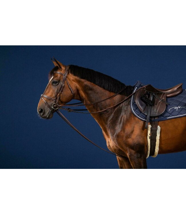 Dy'on US Jumping Full Leather Draw Reins 1/2