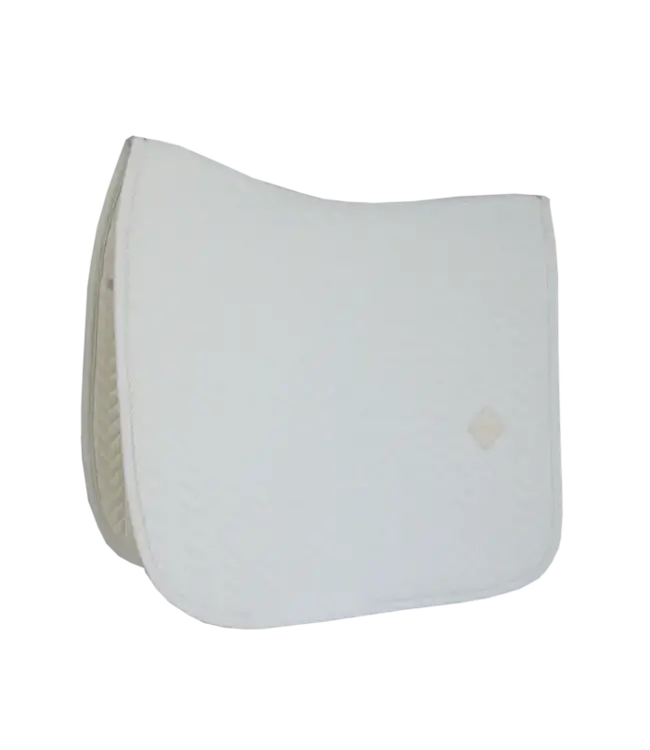 Kentucky Horsewear White Saddle Pad Fishbone Dressage