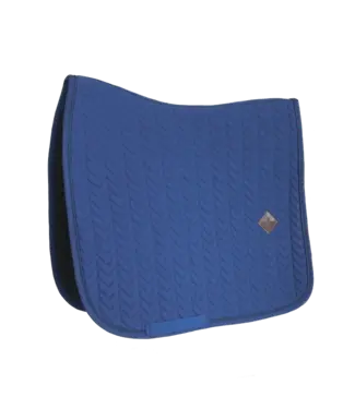 Kentucky Horsewear Navy Saddle Pad Fishbone Dressage