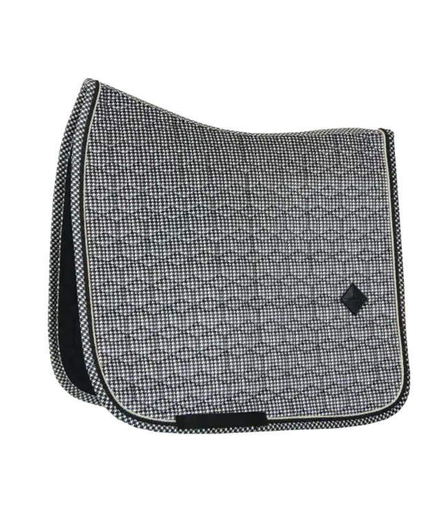 Kentucky Horsewear Saddle Pad Black Pied-de-Poule Dressage