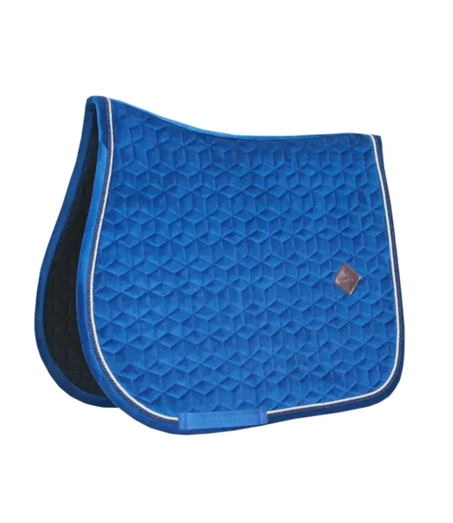 Kentucky Horsewear Saddle Pad Basic Navy Velvet Jumping