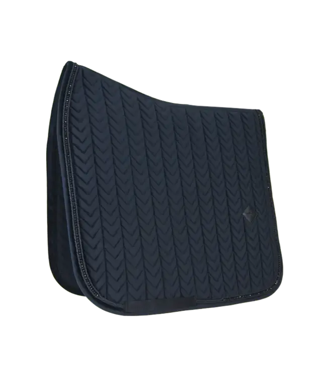 Kentucky Horsewear Saddle Pad Black Velvet Pearls Dressage