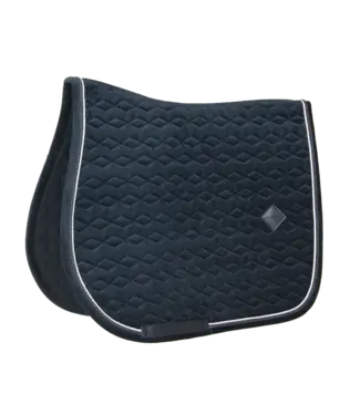 Kentucky Horsewear Saddle Pad Basic Black Velvet Jumping