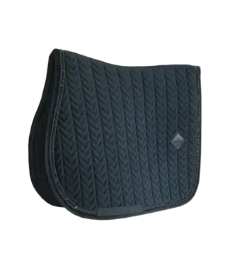 Kentucky Horsewear Tapis de Selle Velvet Pearls Noir Jumping