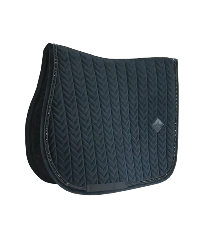 Kentucky Horsewear Saddle Pad Black Velvet Pearls Jumping