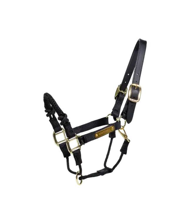 Kentucky Horsewear Black Control Halter