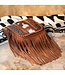 MONTANA WEST Genuine Leather Tooled Fringe Crossbody