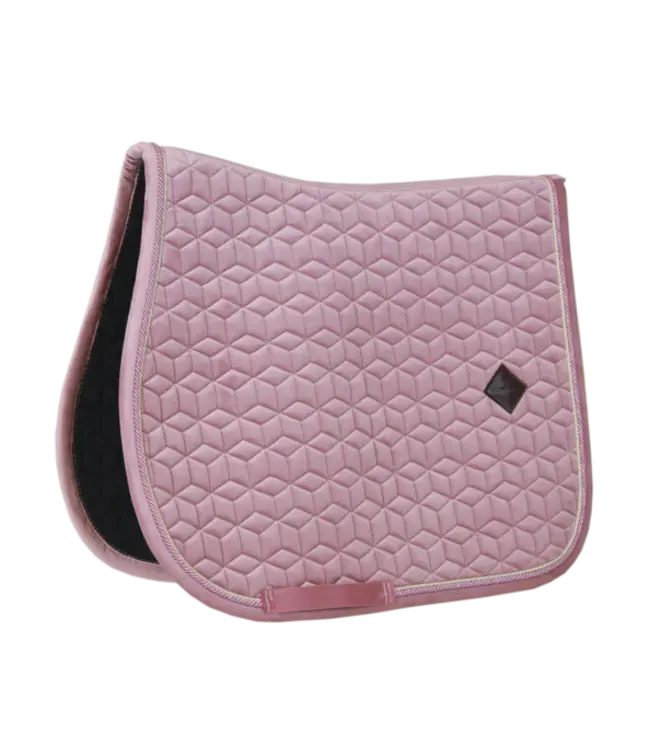 Kentucky Horsewear Saddle Pad Old Rose Velvet Jumping