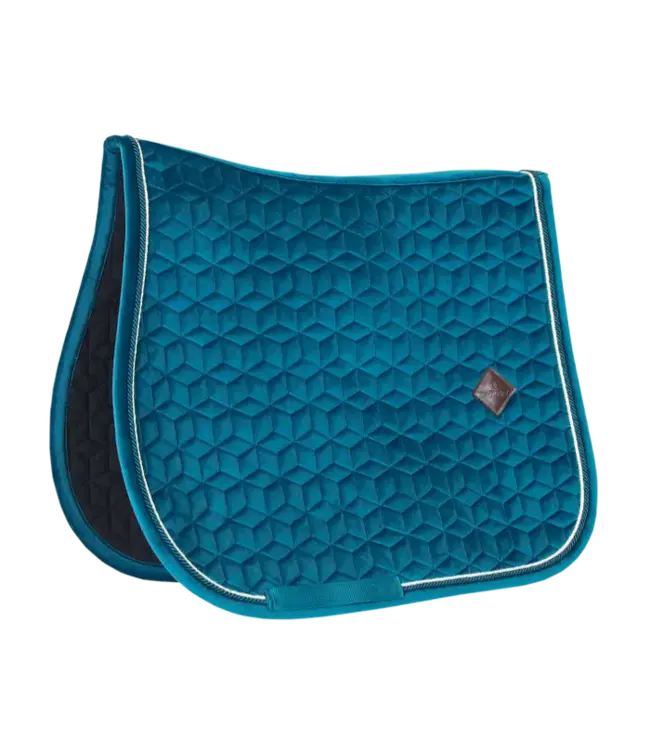 Kentucky Horsewear Saddle Pad Emerald Velvet Jumping