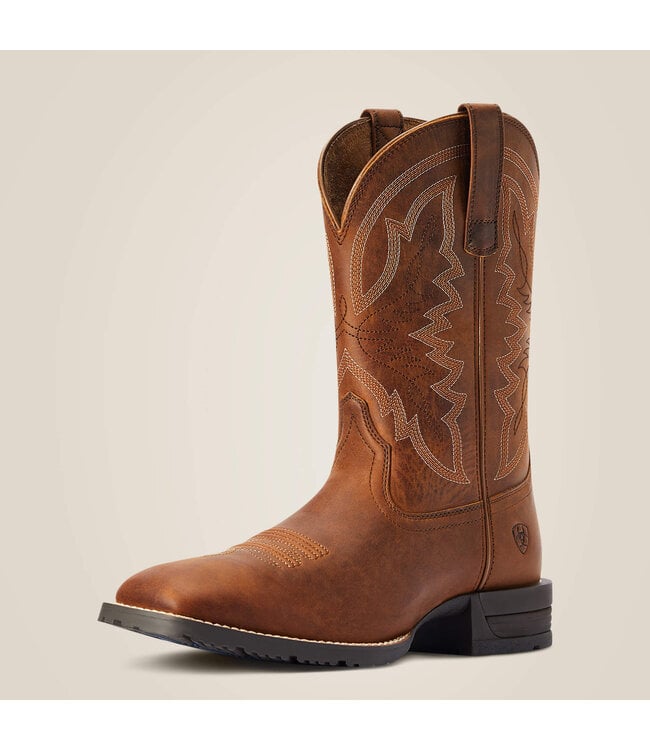 Ariat Bottes Western Hybrid Ranchwork Thatch Brown