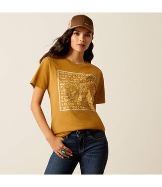 Ariat T-Shirt Longhorn Brand Harvest Gold