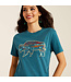 Ariat Bison Ranch Deep Sea Heather T-Shirt