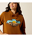 Ariat Hoodie Horizon Logo Chestnut Horse