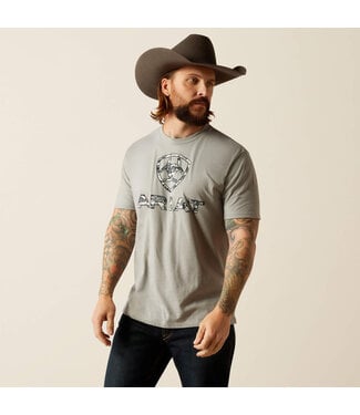 Ariat T-Shirt Liberty USA Digi Camo Stone Heather