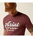 Ariat Established Boot Co. Maroon Heather T-Shirt